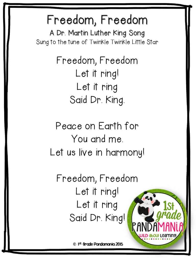 Learning About Dr. King - 1st Grade Pandamania