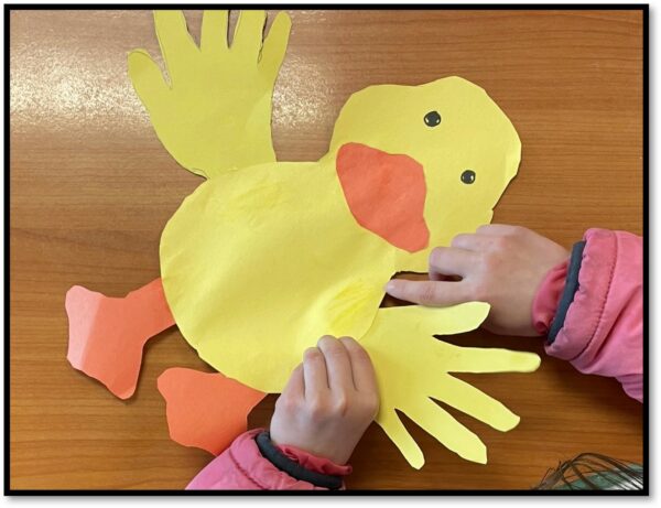 Spring Craft for Kindergarten and 1st Grade Duck with Umbrella Craft 2
