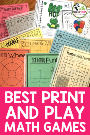 Best Print And Play Math Games For K-2! - 1st Grade Pandamania