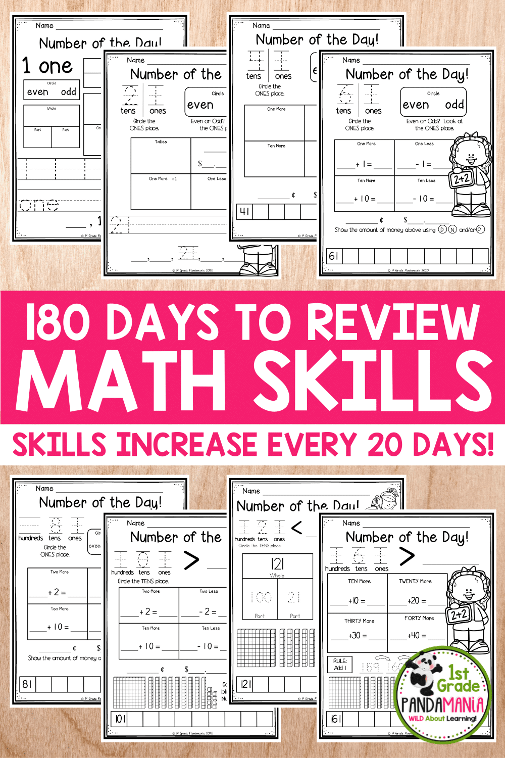 How To Practice Essential Math Skills Daily 1st Grade Pandamania