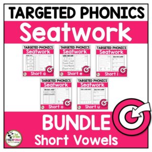 These short vowel worksheets can be used during guided reading lessons, centers, seatwork, morning work, interventions and so much more!