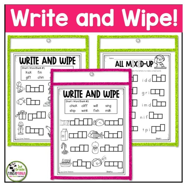 These short vowel short i worksheets can be used during guided reading lessons, centers, seatwork, morning work, interventions and so much more!