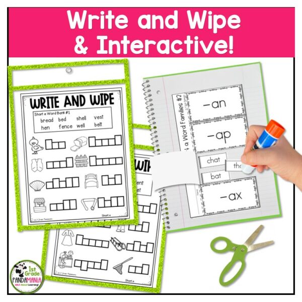 These short vowel worksheets can be used during guided reading lessons, centers, seatwork, morning work, interventions and so much more!