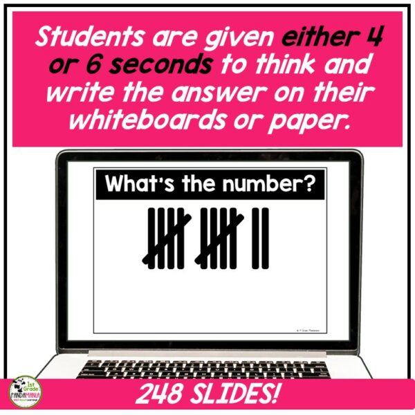 Subitizing Number Sense Activities Engaging PowerPoints Numbers 0-20 5
