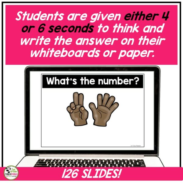 Number Sense Subitizing Math PowerPoints and Videos Numbers 0-10 6