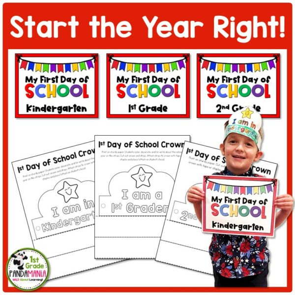 Make the First Week Memorable with Our FREE Back-to-School Crowns and Posters!