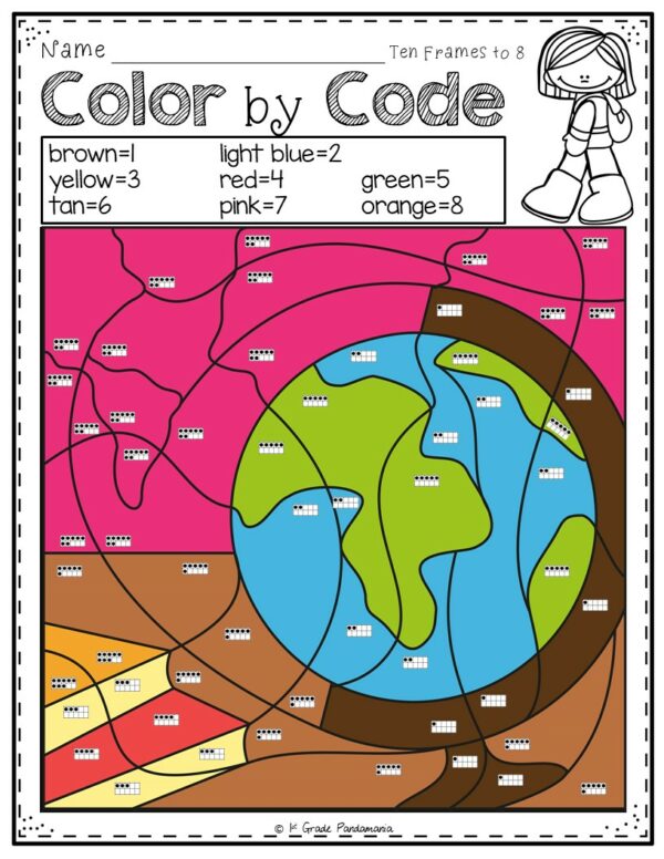 Use these Color by Number Math Worksheets for Back to School activities to practice beginning of the year math skills. Print and Go!