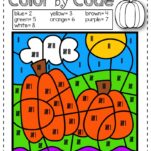 Use these fall themed color by number math worksheets to practice math skills. Print and go! Students love them and are engaged while practicing crucial math skills.