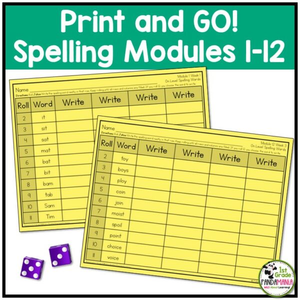 1st Grade Roll and Write Spelling aligned with HMH Into Reading Structured Literacy - Image 3